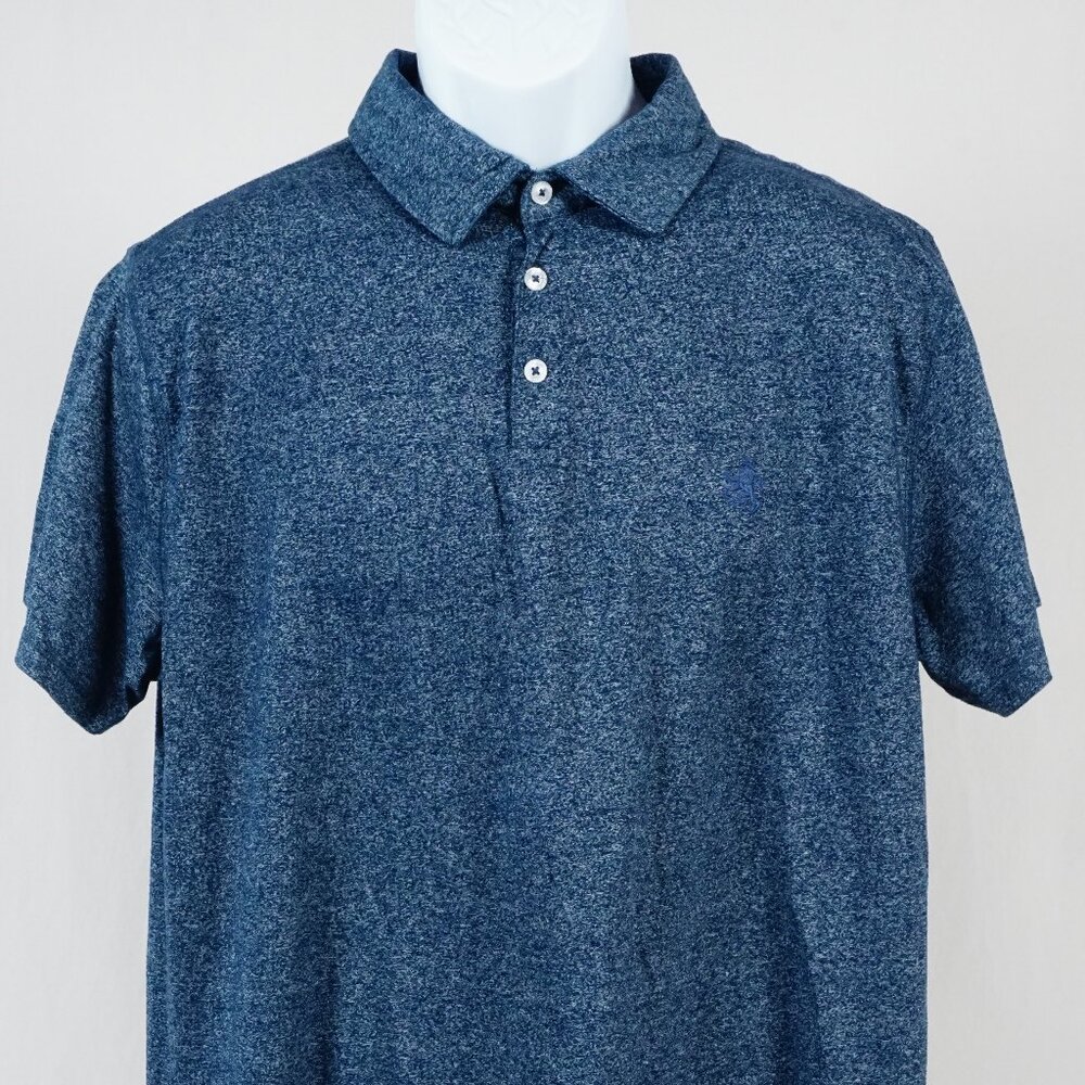 Rugby University Polo Shirt Men's XL Navy Gray Collared Short Sleeve